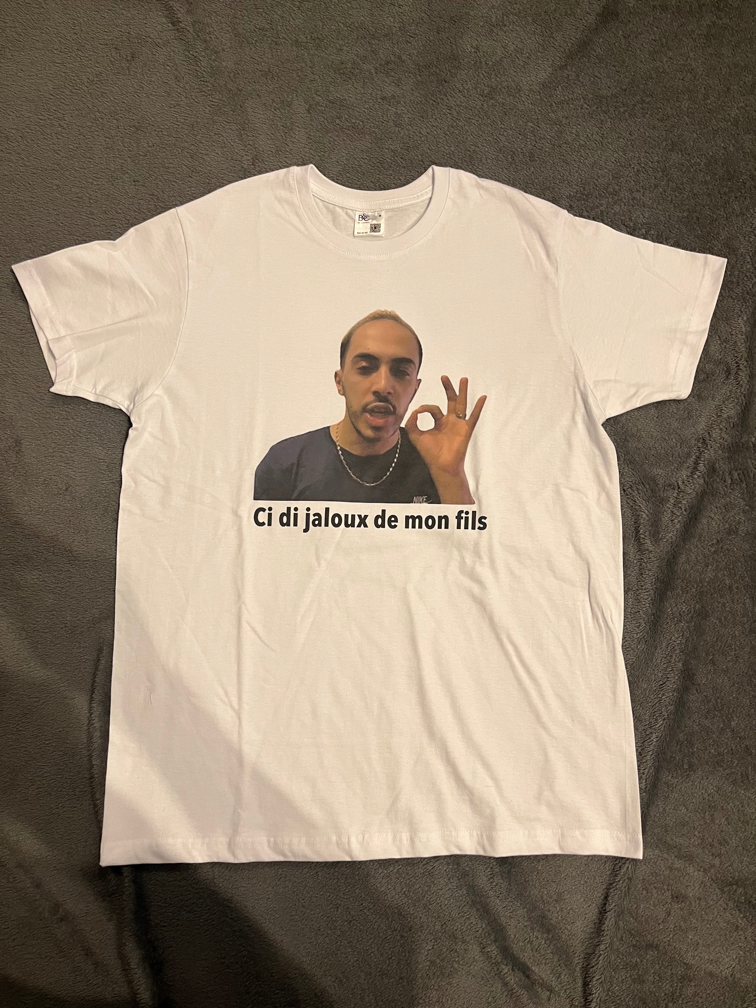 T-shirt "ci di jaloux de mon fils"